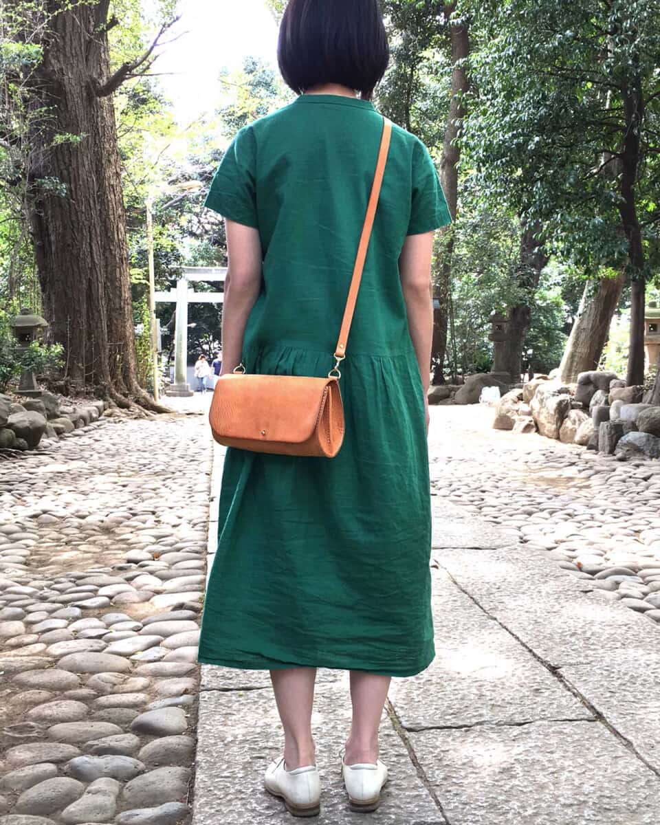 ギボシショルダーバッグ ナチュラル