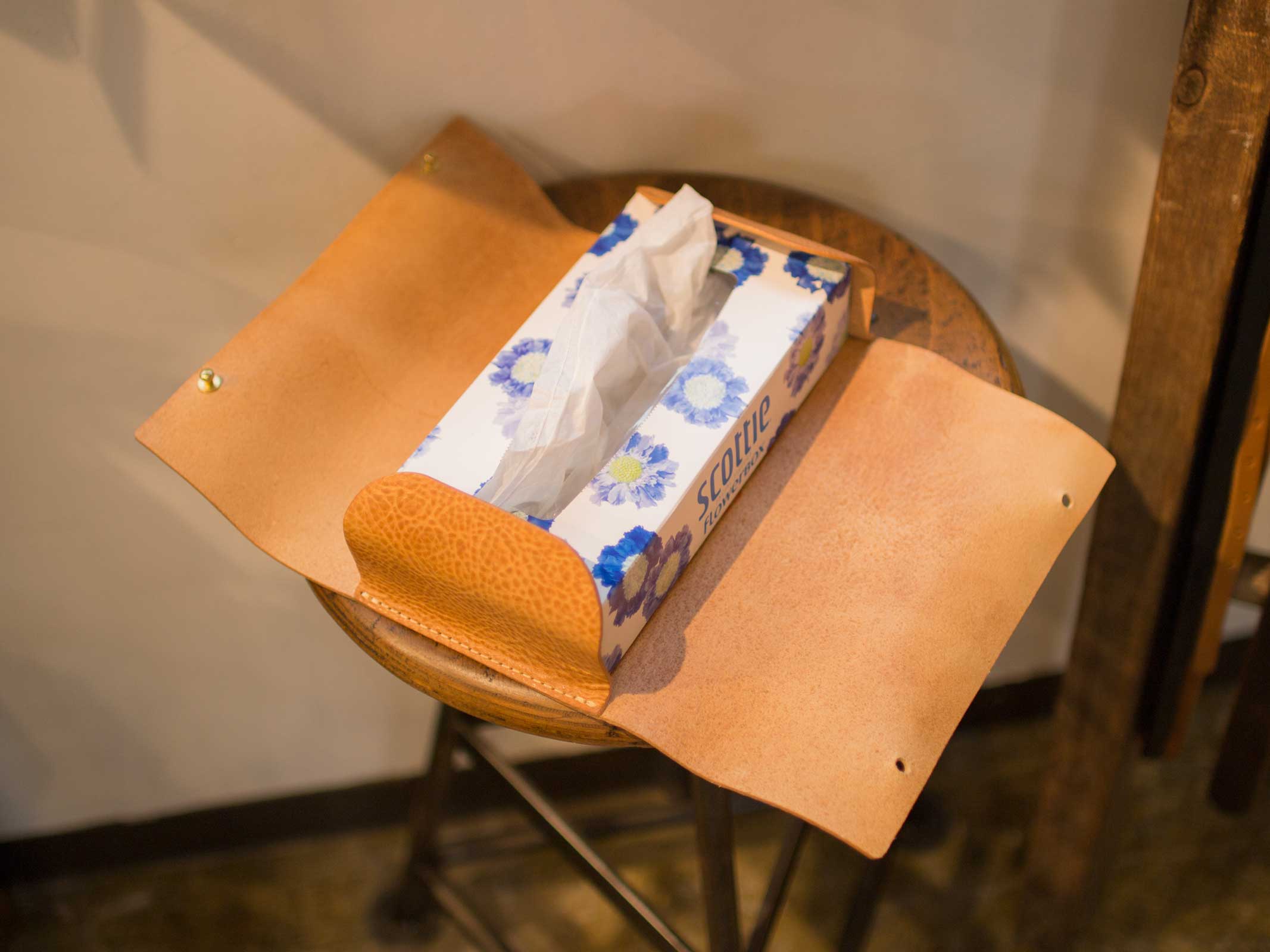 【試作】ティッシュボックスケース　取り替え方法1