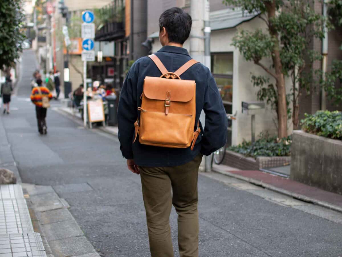 四角リュックM 身長180cm